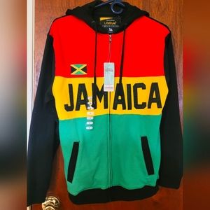 Hoodie Women, Jamaican 🇯🇲 Color Block M